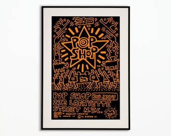 Póster de Keith Haring | Póster de Keith Haring | cartel de decoración | Póster de arte
