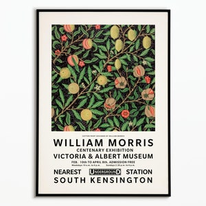 Poster William Morris Exhibition | Poster decoration | Art | Poster Exhibition Poster William Morris