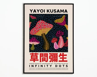 Affiche Yayoi Kusama | Poster Yayoi Kusama | Affiche décoration | Affiche Art