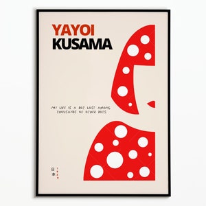 Yayoi Kusama-Poster | Yayoi Kusama-Poster | Dekoratives Poster | Kunstplakat