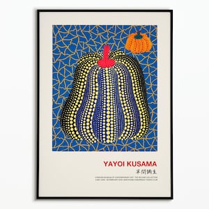 Affiche Yayoi Kusama Pumpkin | Poster Yayoi Kusama Pumpkin | Affiche décoration | Affiche Art