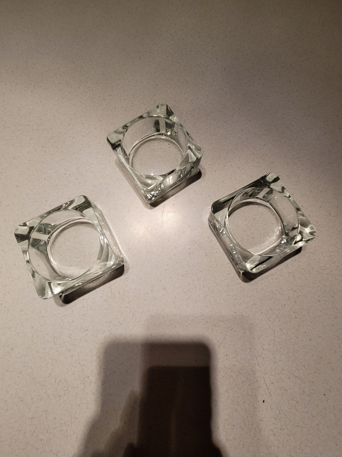 3 Ikea glass candle holders Etsy