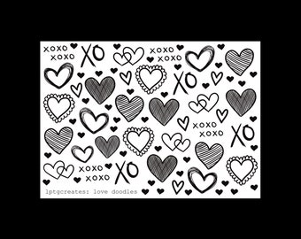 Planner Stickers: Love Doodles