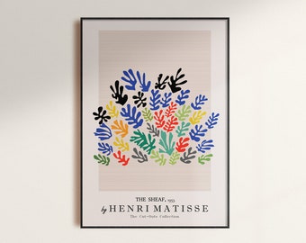 Henri Matisse, The Sheaf, Matisse Cutout, Exhibition Print, Flower Market Poster.