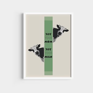 Veganes Poster, Veganer Aktivismus druckbar, Scandi Print, Kochposter.