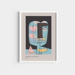 Robert Stewart Poster, Mid Century Inspired, Scandi Print, MOMA Art Exhibition, Bauhaus Poster.