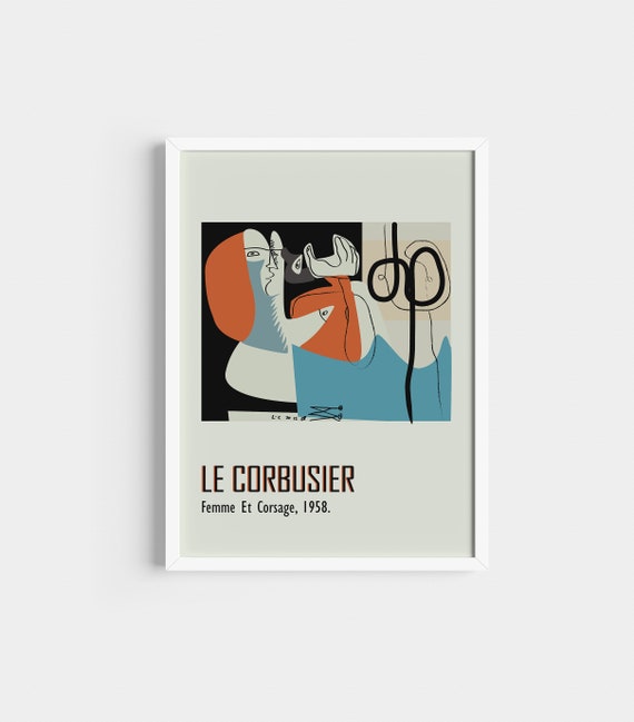 Le Corbusier Poster Female Print Bauhaus Poster Art - Etsy