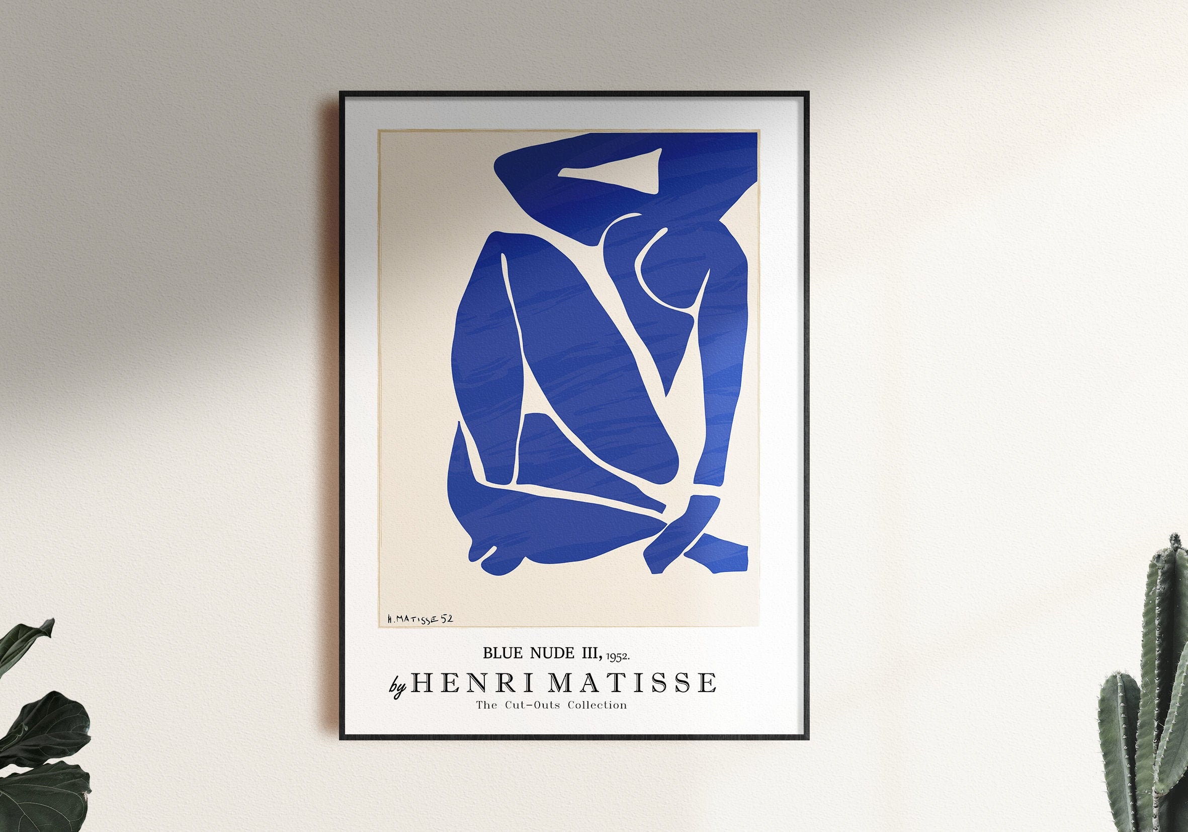 Matisse Blue Nude Iii Museum Exhibition Art Print Abstract Etsy Uk