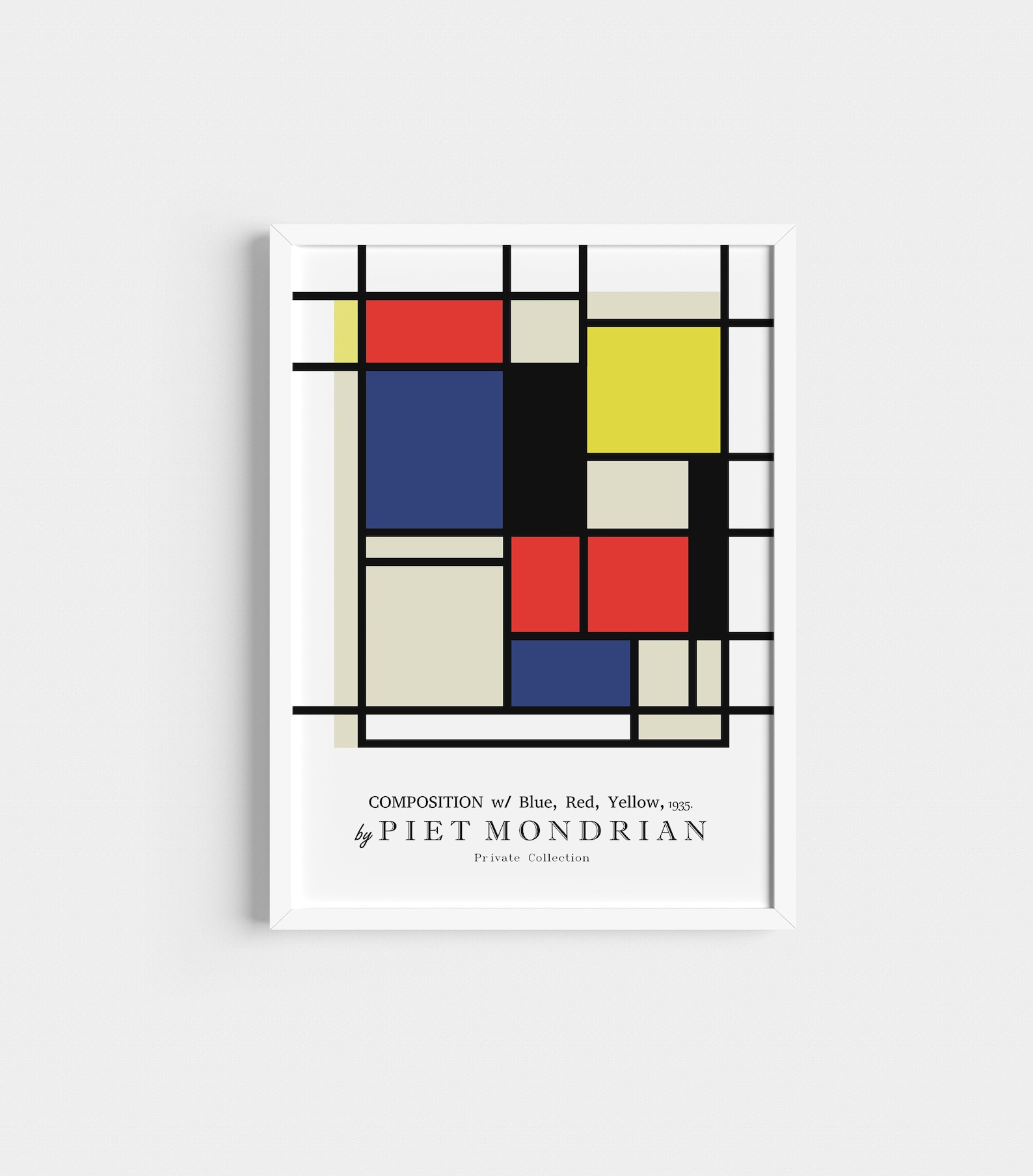 Piet Mondrian Composition Bauhaus Poster Geometric Etsy UK