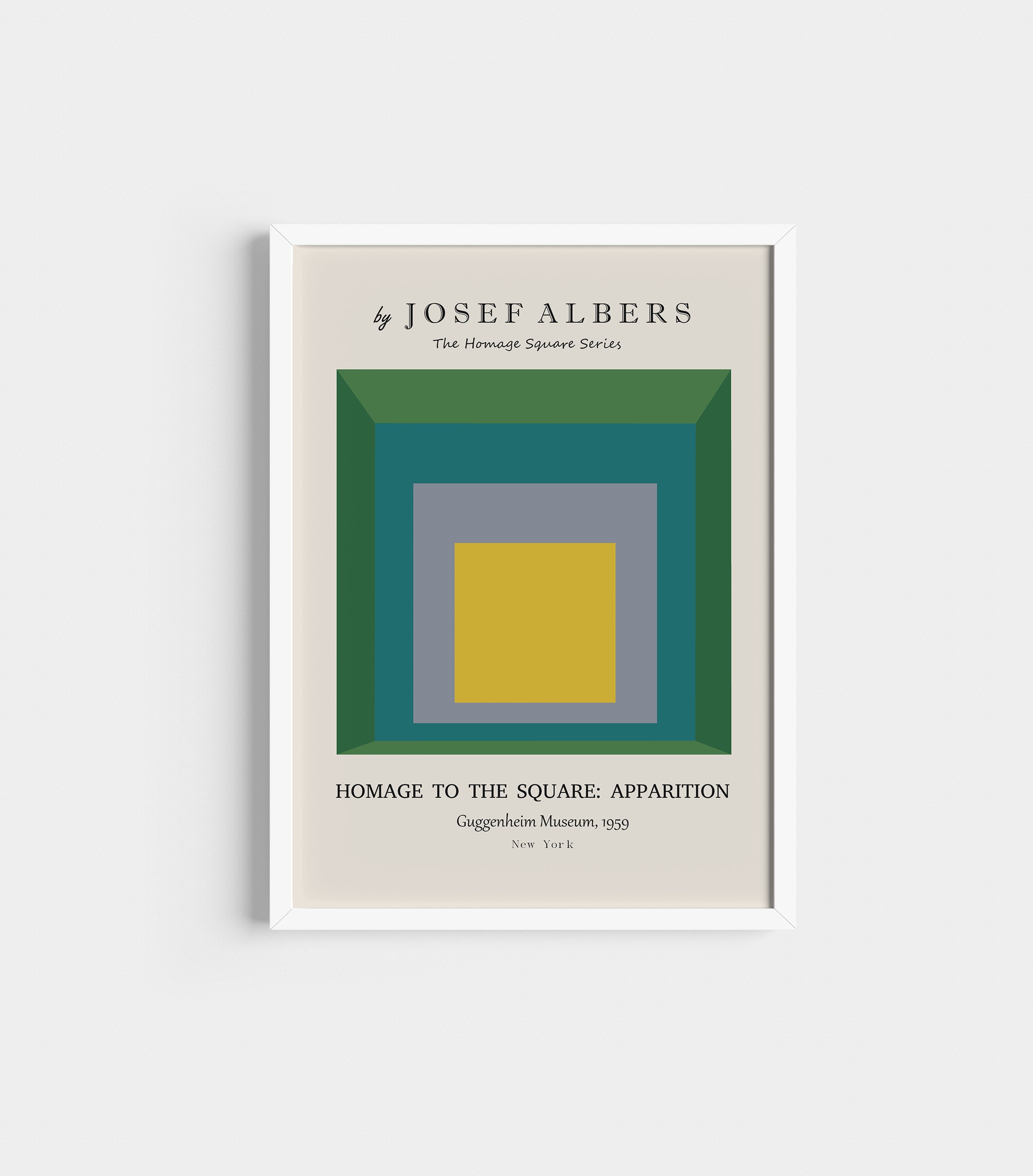 ジョセフアルバース (Josef Albers)ポスター日本無販売