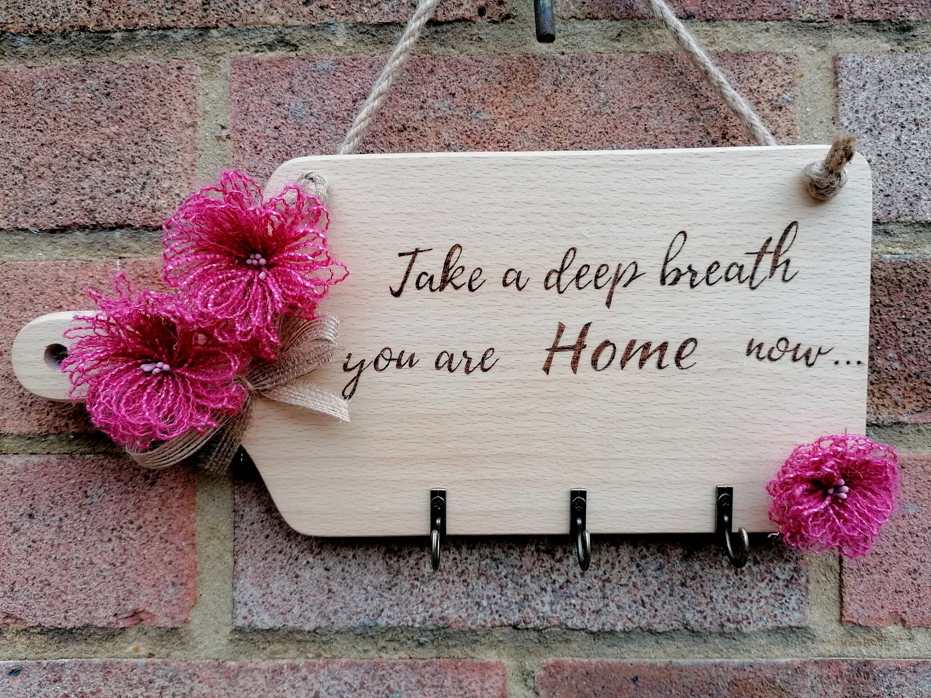 Soporte de llave de madera Llavero de madera rústico Llavero | Etsy