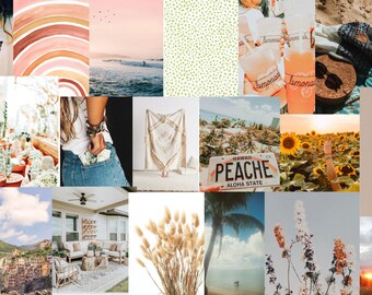 Boho Aesthetic Vibes Wall Collage Photo Prints Kit