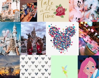 Disney Aesthetic Wall Collage Photo Prints Kit