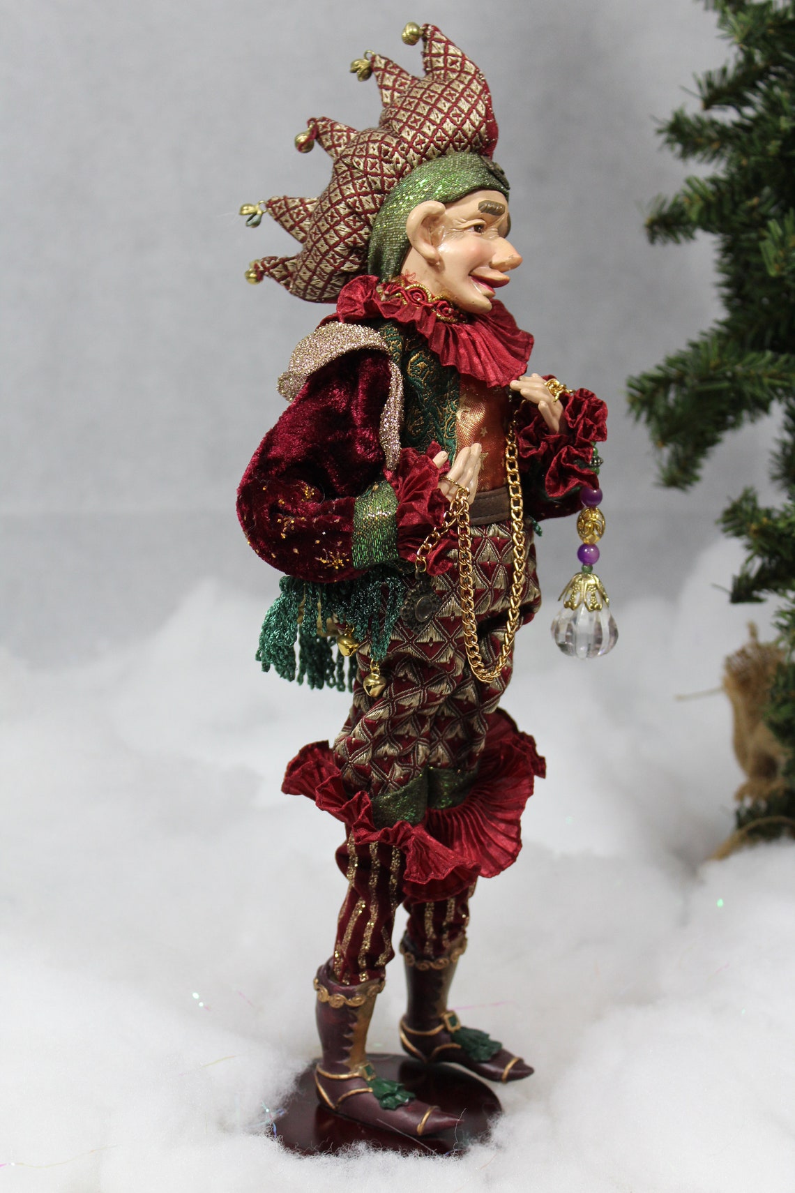 Vintage Collectable Elf Victorian Elf Statue Christmas Elf Etsy