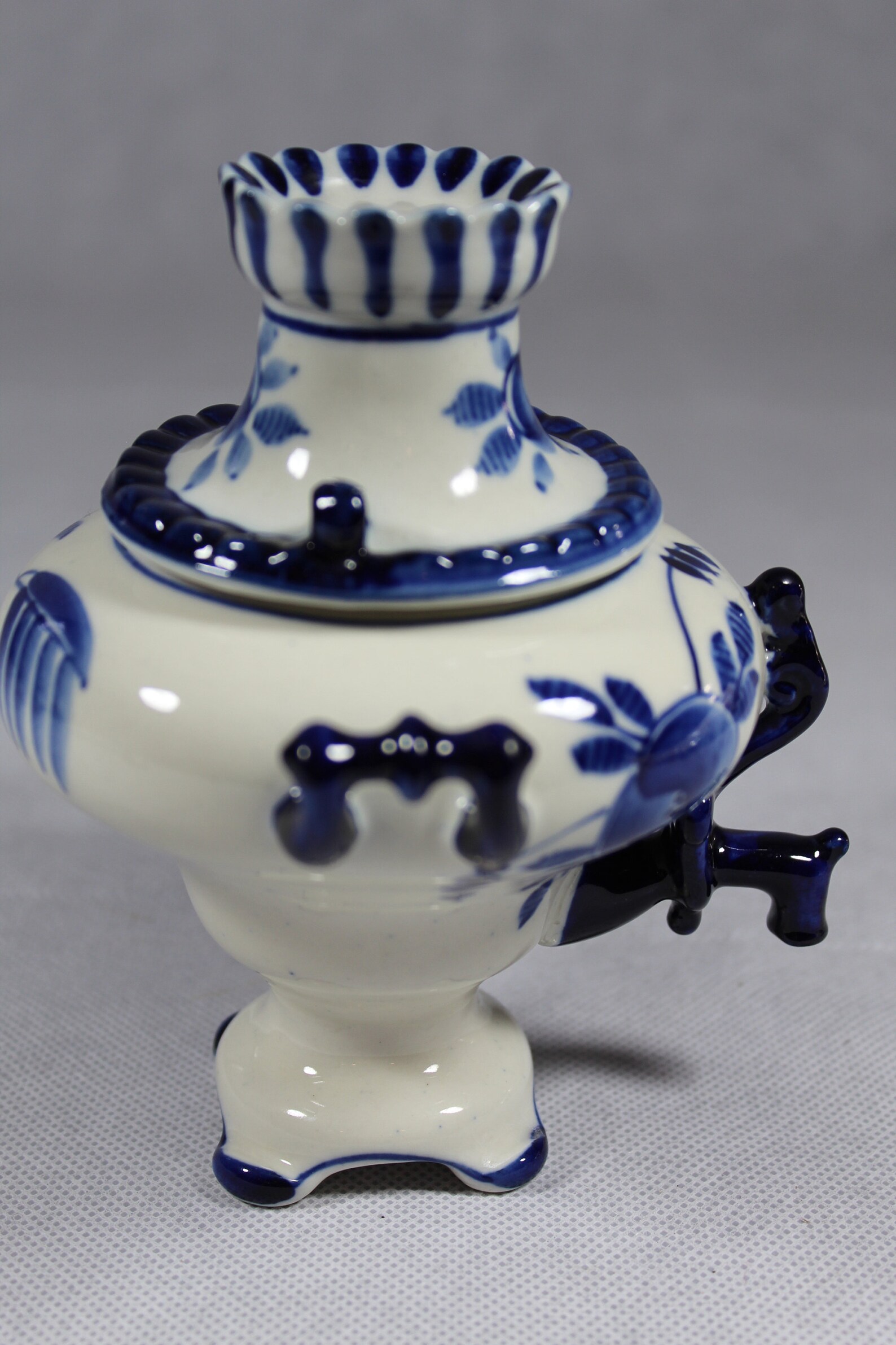 Vintage Russian Tea Urn Blue and White Tea Urn Blue and Etsy