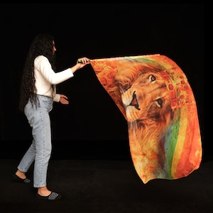 Lion of Judah Covenant Flag - King of Kings Prophetic Dance Banner for Worship & Declaration