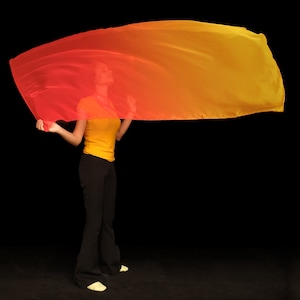 A Flame of Fire Worship Flag – Holy Fire, Prophetic Silk Praise & Dance Banner