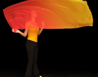 A Flamme des Feuers - Anbetung Flagge - Heiliges Feuer, Statement-Tanzbanner aus Seide