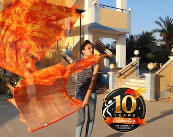 Holy Spirit Fire Dance Flag: Worship & Praise Flags