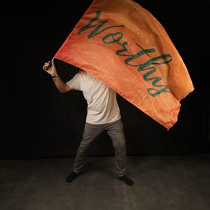 Drapeau digne d&#39;un culte : drapeau de la danse, drapeau de la déclaration, oeuvre d&#39;art pour le culte