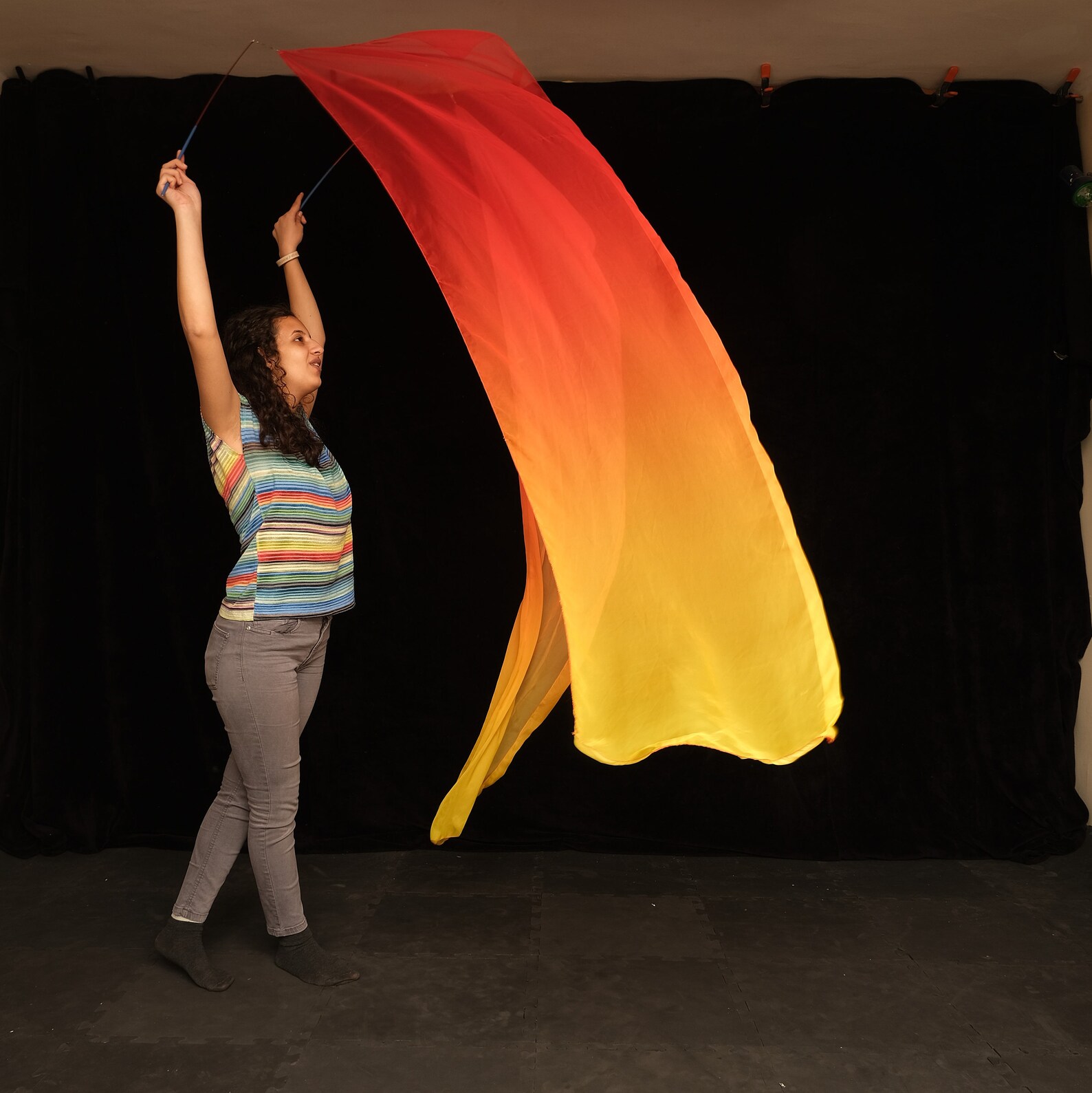 A flame of fire streamers flag Holy Fire Worship Flags Etsy