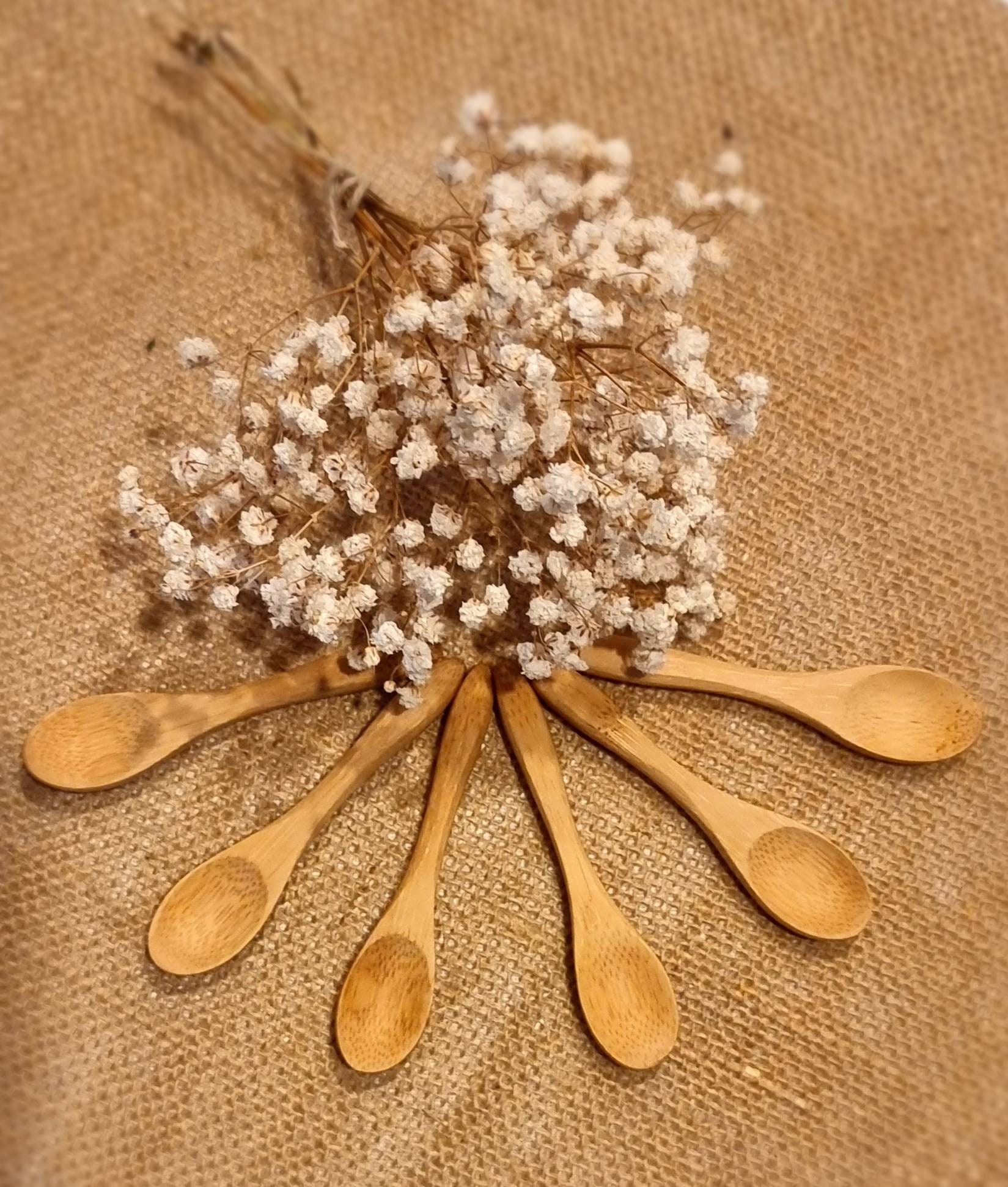 Lot 6 Cuillères en Bambou