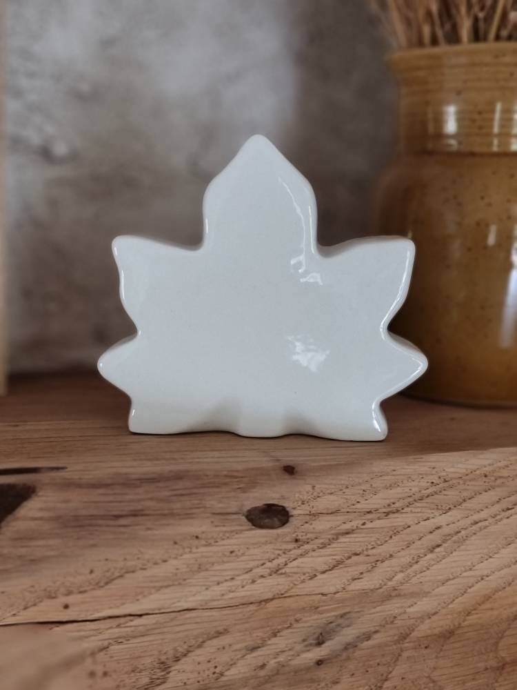 Duo Feuille d'érable en Céramique