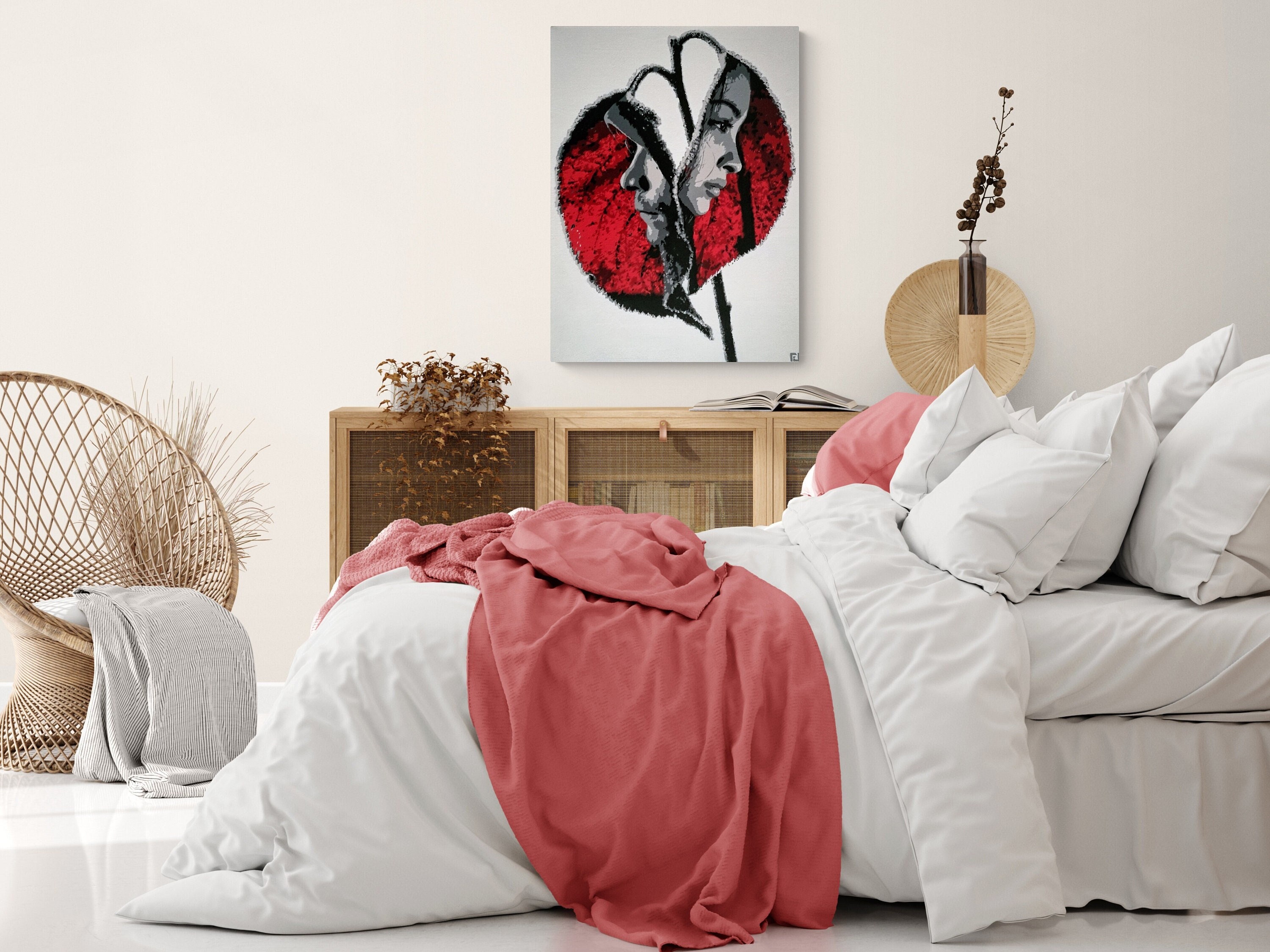 Tableau d'art Décoratif Mural Pochoirs et Peinture Spray Aérosols Rupture