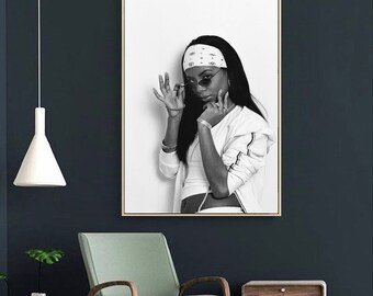 A3 A2 A1 Sizes Aaliyah Hip Hop Music Star Art Poster Print