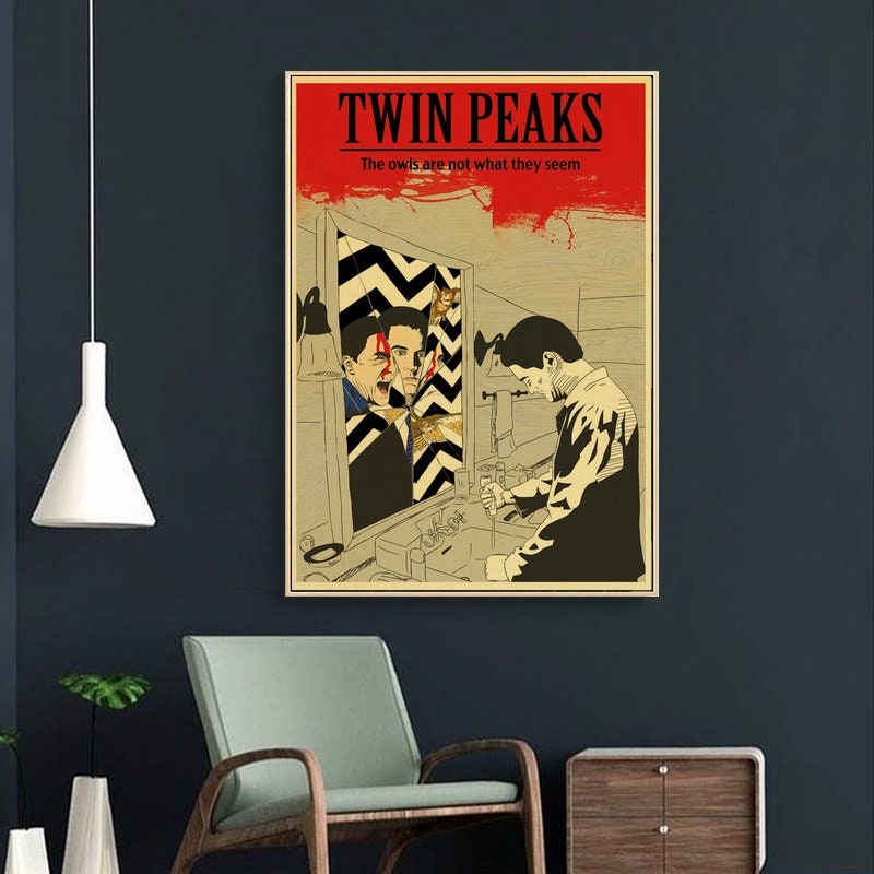 Movie Poster Twin Peaks Poster Vintage Classic Tv show Wall Art Wall Decor For Living Room Decoration Canvas Painting Art Decor Unframed #4