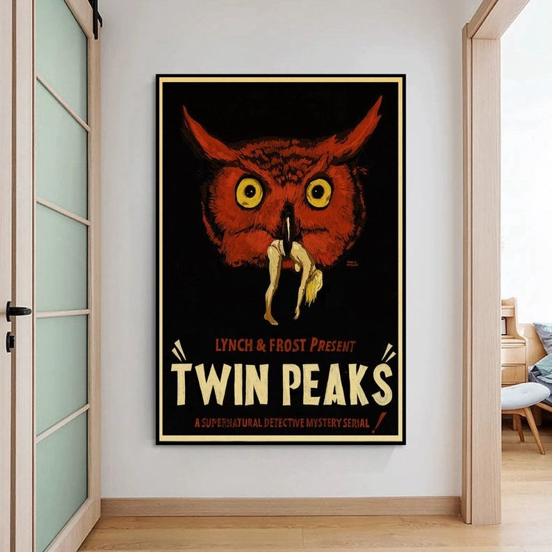 Movie Poster Twin Peaks Poster Vintage Classic Tv show Wall Art Wall Decor For Living Room Decoration Canvas Painting Art Decor Unframed #4
