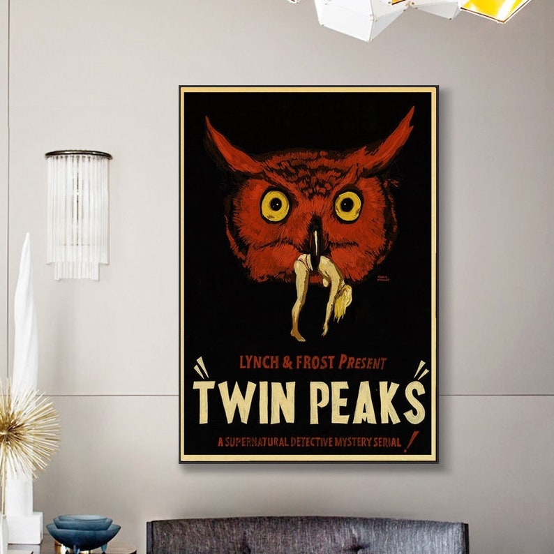 Movie Poster Twin Peaks Poster Vintage Classic Tv show Wall Art Wall Decor For Living Room Decoration Canvas Painting Art Decor Unframed #4
