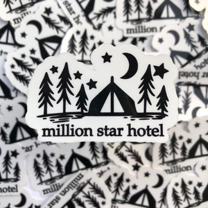 million star hotel sticker