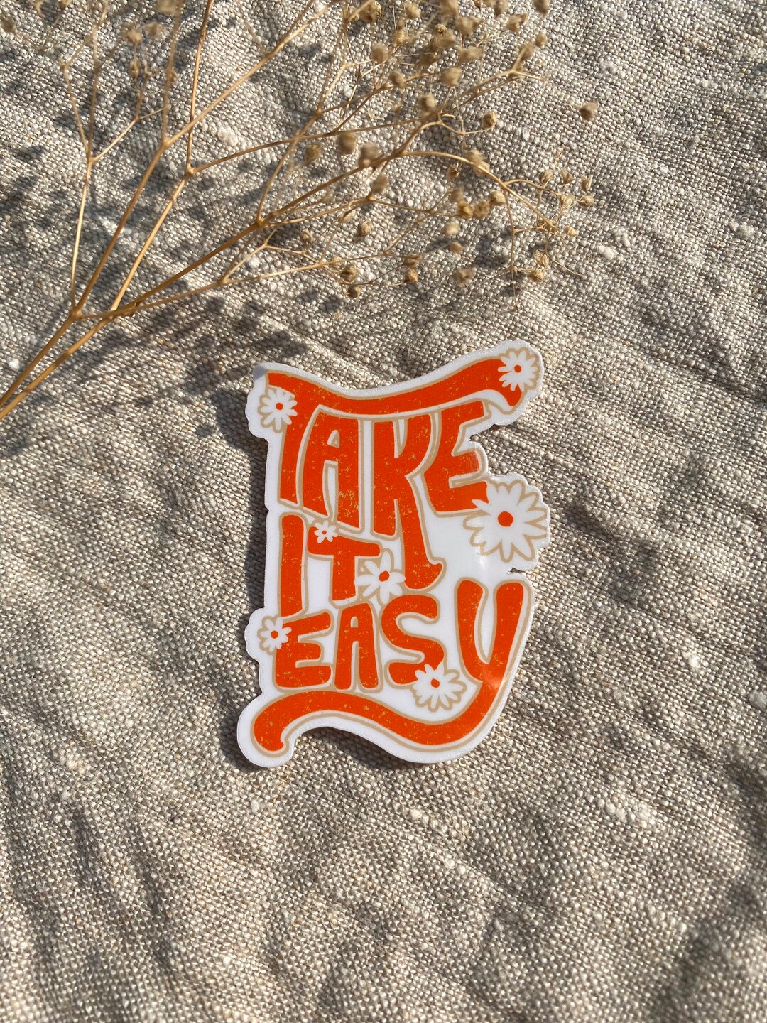 Go Easy Sticker Take It Easy Sticker - Etsy