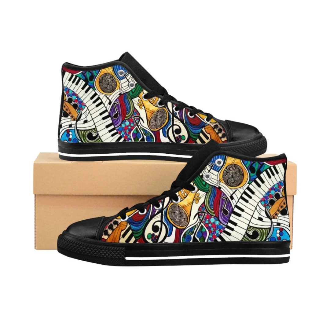 Custom Keyboard Sneakers Piano Player Gifts Music Gift for Etsy