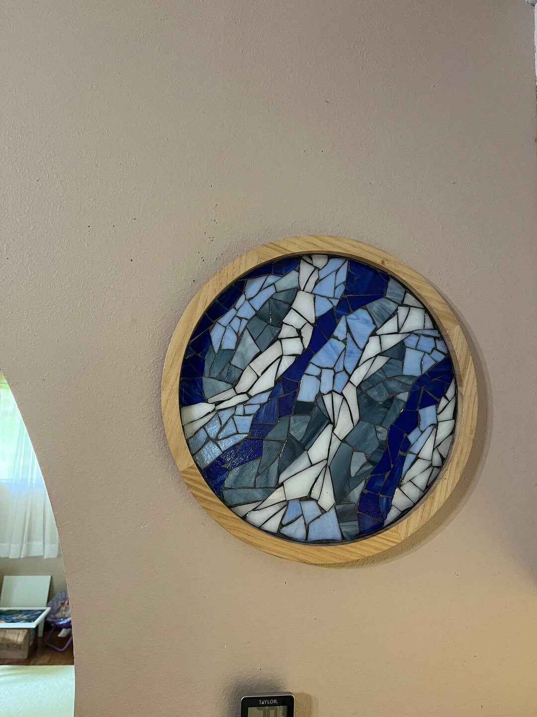 Original Abstract Glass Mosaic - Etsy