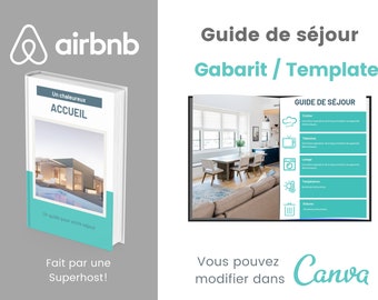 Manuel de séjour Airbnb | Manuel d'accueil en français | Manuel instructions chalet | Livre d'accueil | Règles Airbnb| Guide d'hôte Airbnb