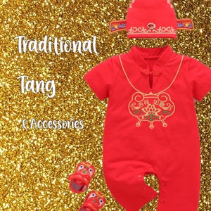 LONG or SHORT sleeve Traditional Chinese Tang Suit for 100 day or Birthday