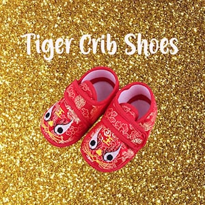 SHIPS IN 24 HOURS! Baby Boy or Girls Chinese New Years - 100 days Tiger Shoes