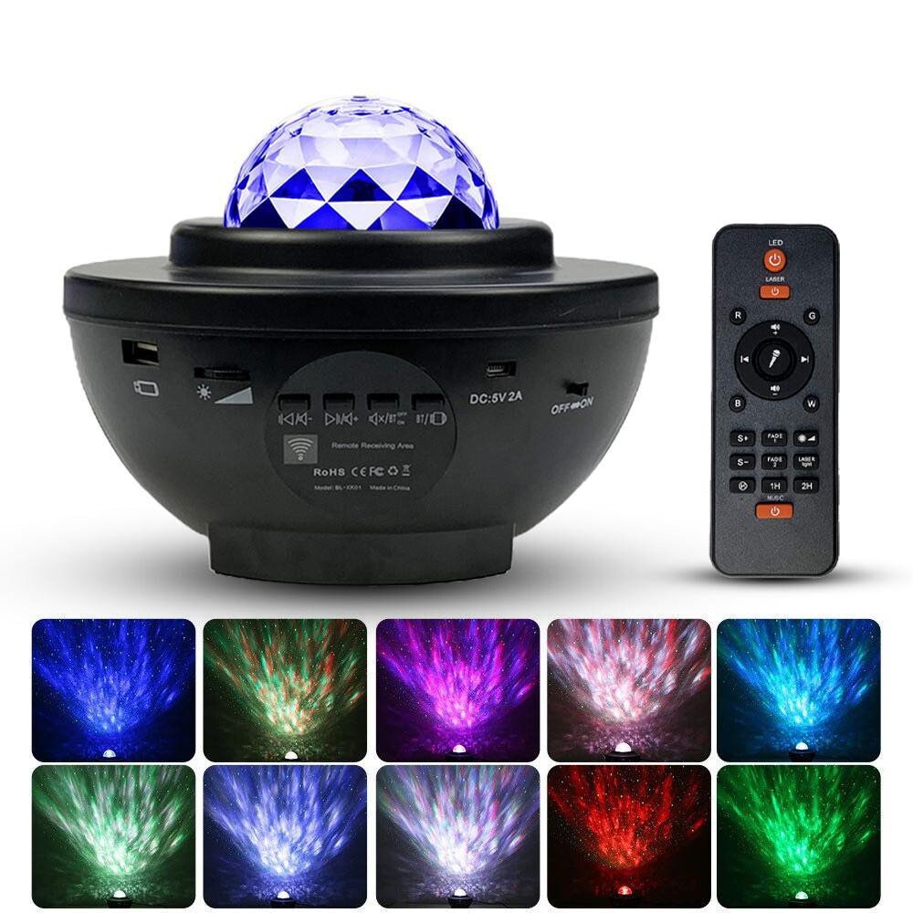 Multiple Color Galaxy Star Projector Bluetooth Built-in | Etsy