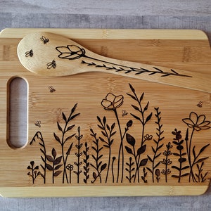 Bee Themed 4 pc Cutting Board and Utensil Set - Kitchen and Bath - Stylish  Engraving | Engravers in Orem