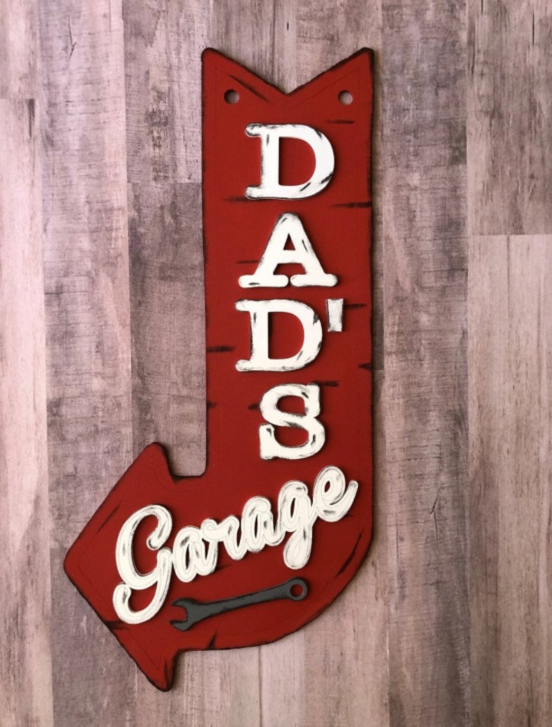 Dad's Garage Sign Papa's Garage Sign Dad's Etsy