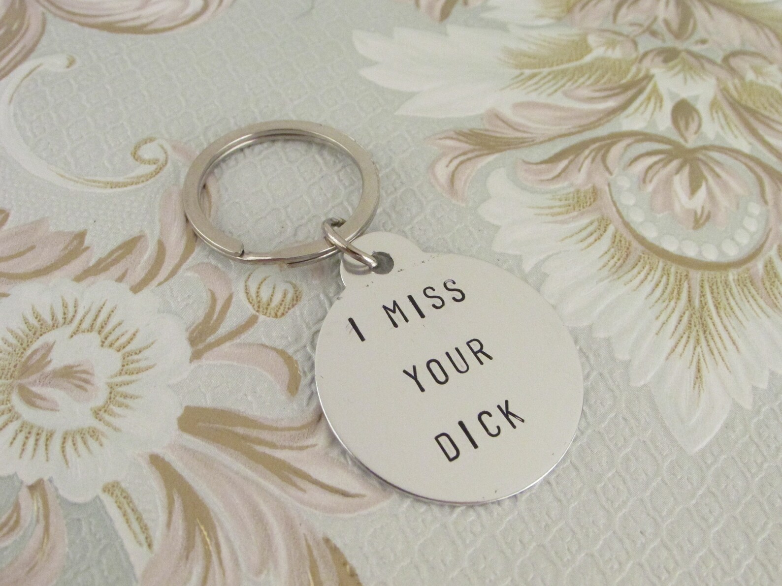 Funny Boyfriend Keychain Gift I Miss Your Dick Stamped Gift Etsy