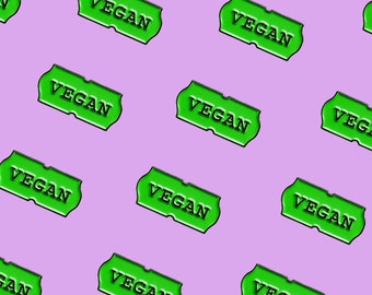 Vegan Tag - enamel pin