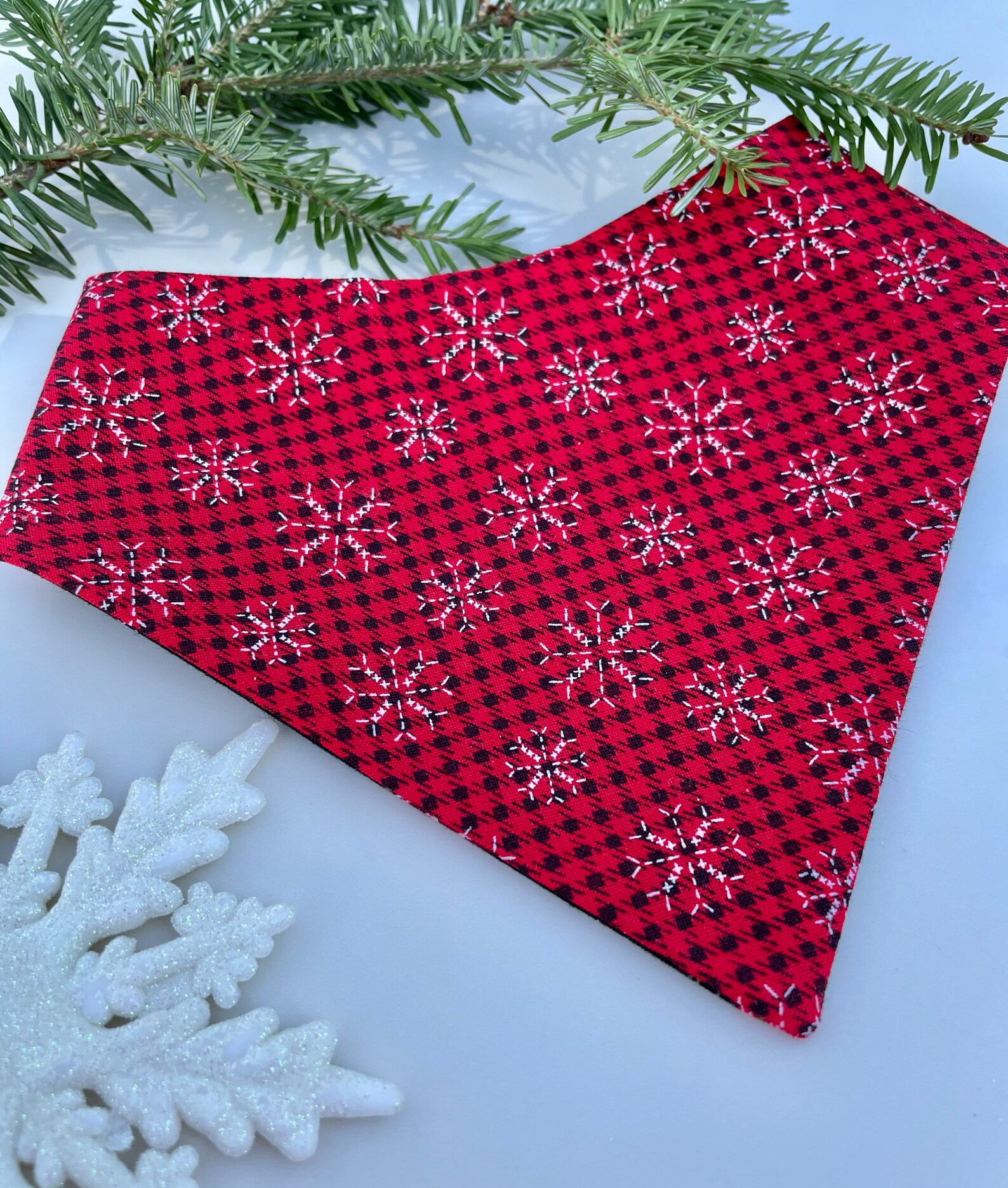 Christmas Pet Bandanas Reversible Dog bandana Holiday gift Etsy