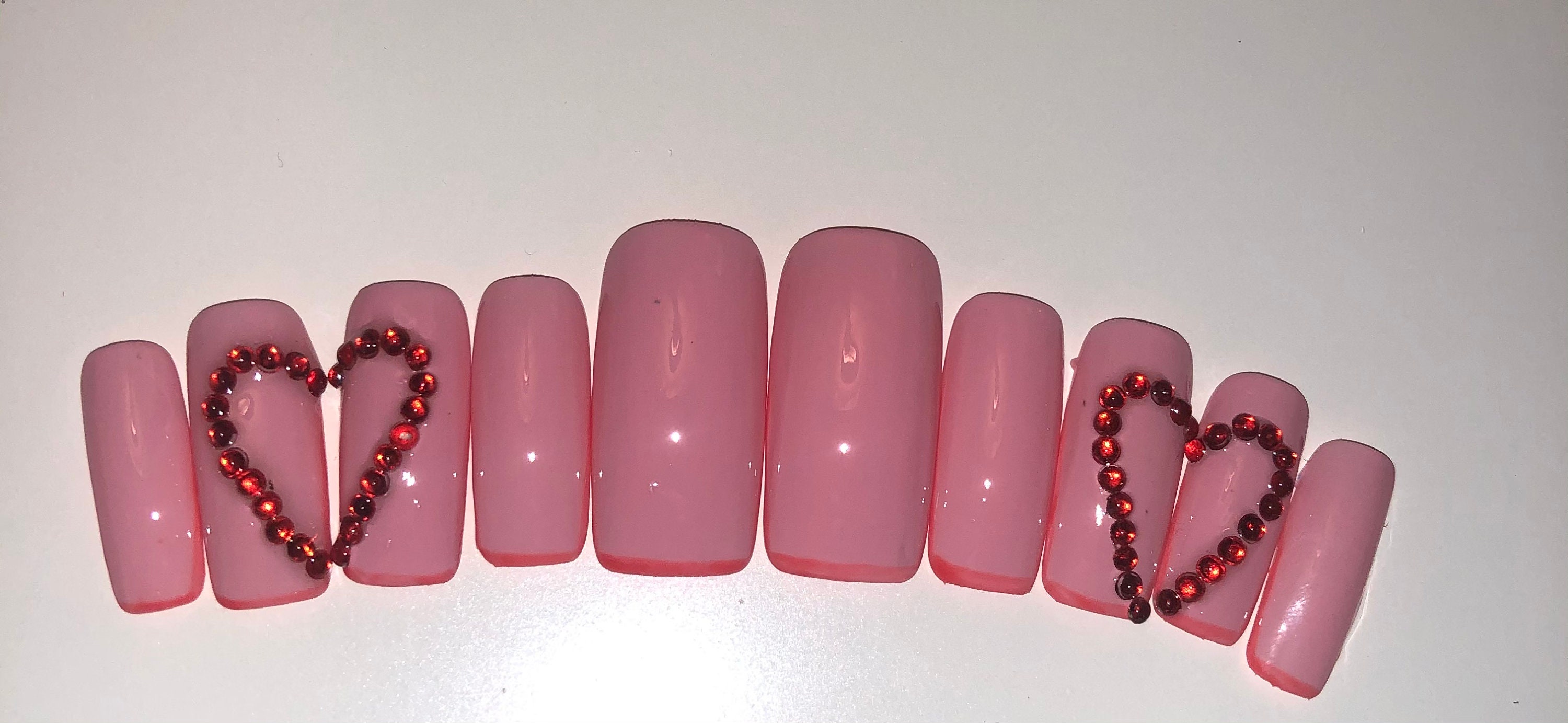 Valentines day press on nails | Etsy
