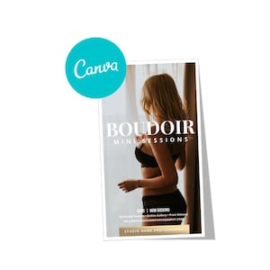 Boudoir Mini Session Marketing Template for Canva, Photography Marketing Template for Photographers V5 STORY