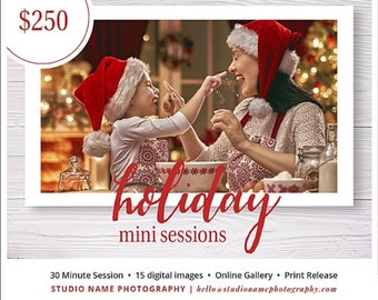 Holiday Mini Session Marketing Christmas Template for Photographers #4