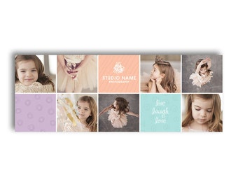 Plantilla de portada de línea de tiempo de Facebook para fotógrafos - LITTLE BOXES