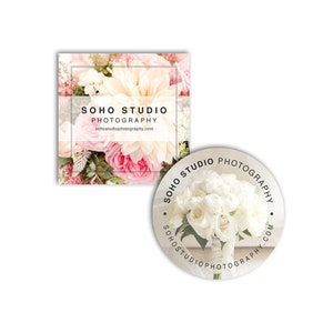 Photography Sticker Templates for Photographers - Photography Branding & Packaging Set - SOHO Studio